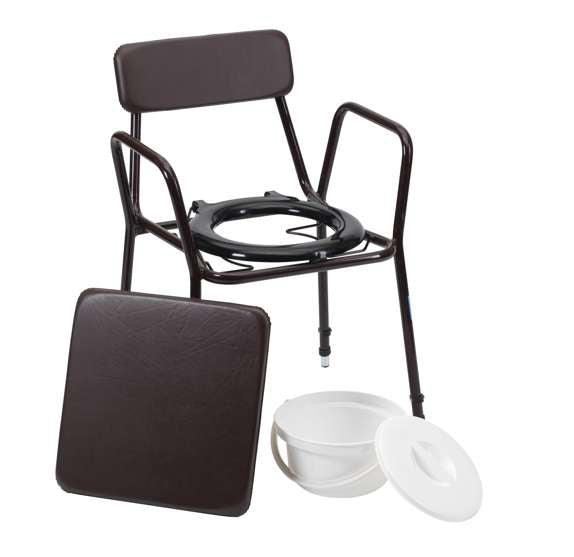 Stacking Commode - Adjustable Height
