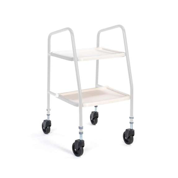 Rutland Adjustable Height Trolley - White