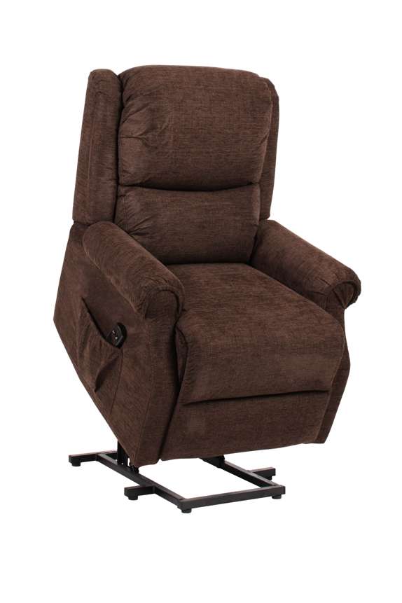 Nashville Single Motor Riser Recliner - Chocolate Brown