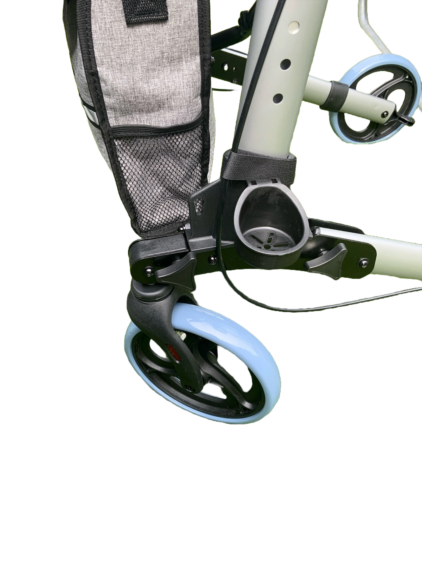 Alpha Double-Fold Rollator in Gunmetal Grey
