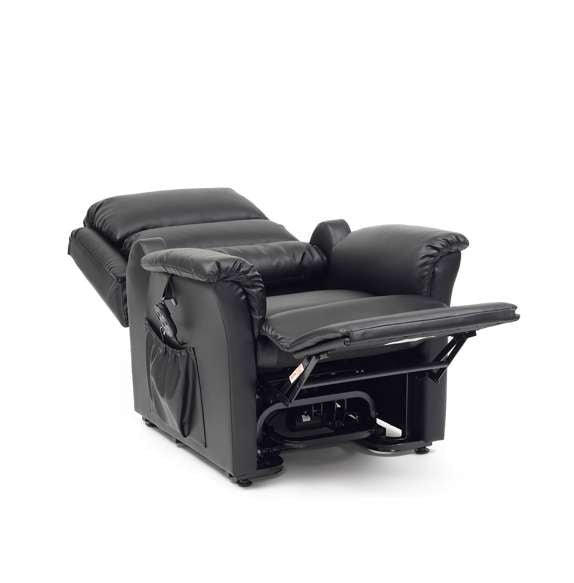 Nevada Dual Motor Rise Recliner PVC Crib 5 - Black