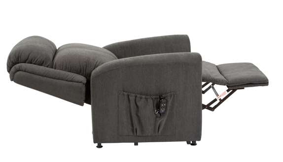 Memphis Petite Riser Recliner - Charcoal