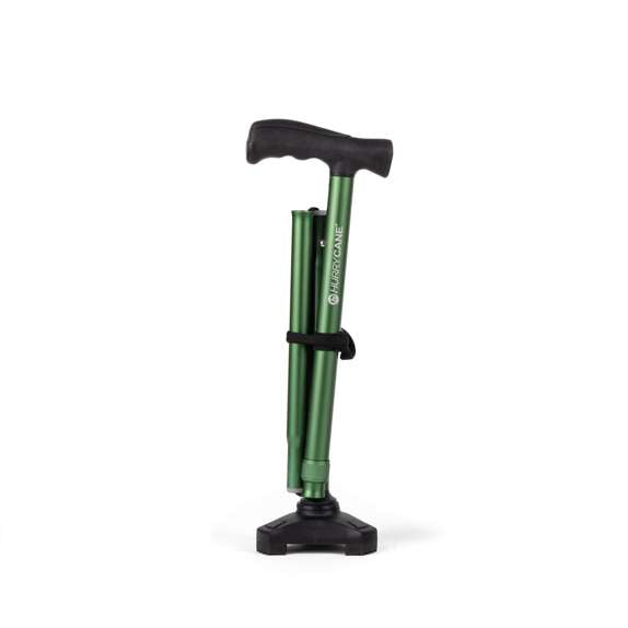 HurryCane Comfort Edition Folding Cane - Pastel Green