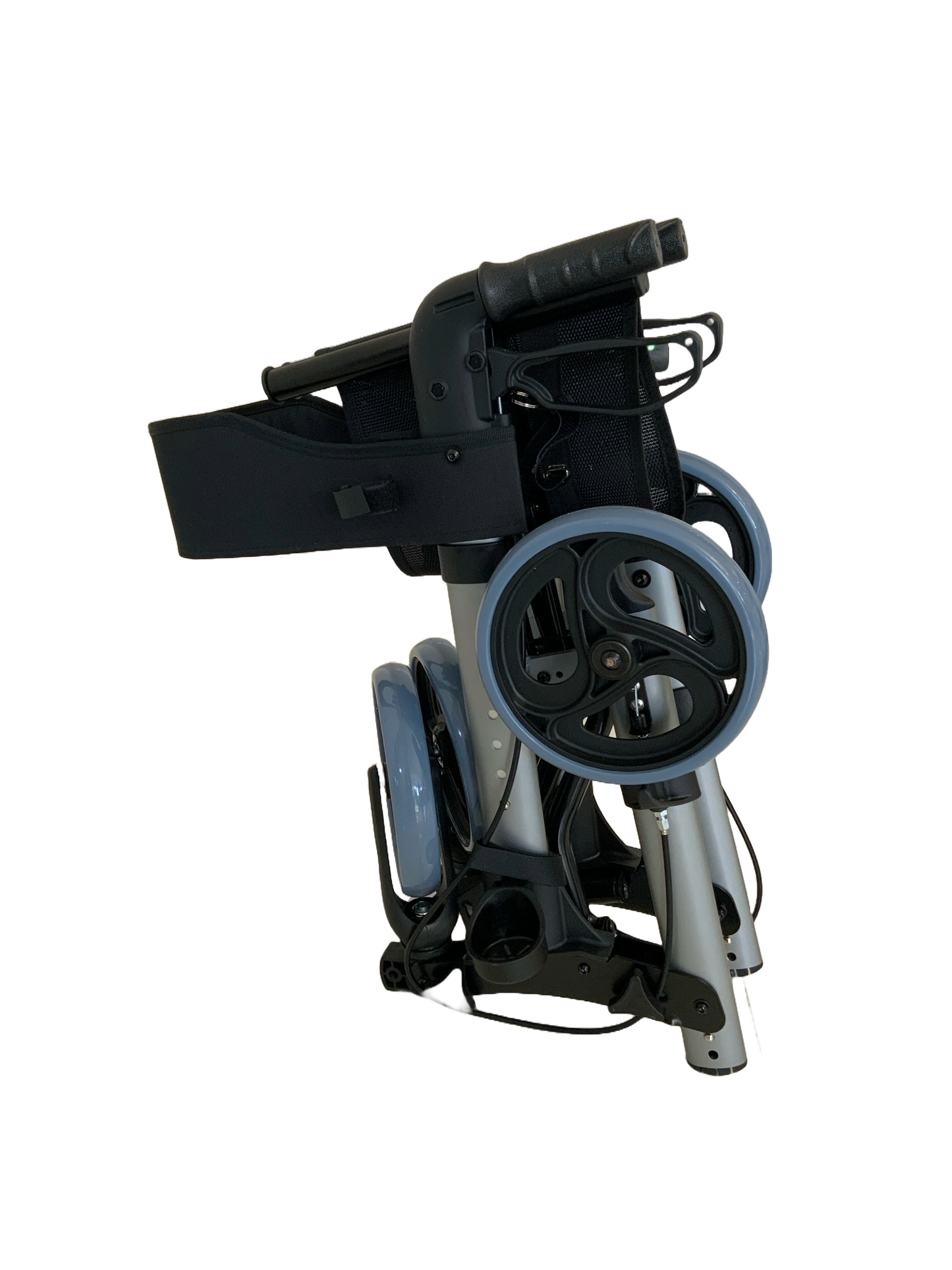 Alpha Double-Fold Rollator in Gunmetal Grey