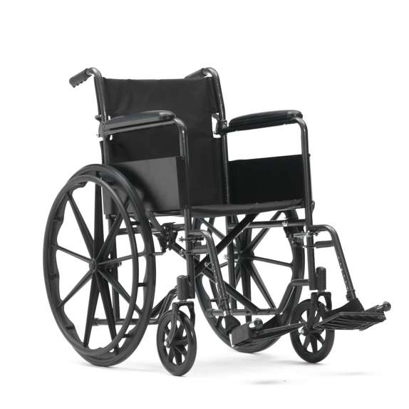 Silver Sport with Half Fold Back Wheelchair 18 Inch