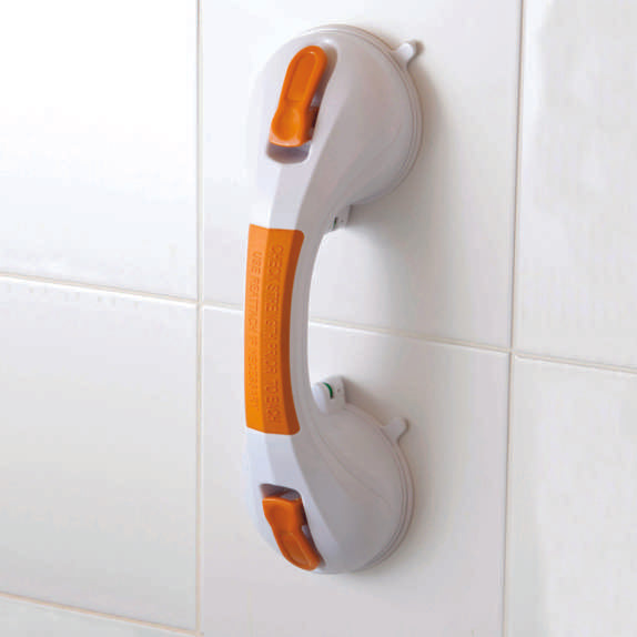 Orange Suction Cup Grab Bar