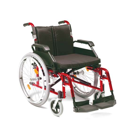 XS Aluminium Self Propel Wheelchair 20 Inch - Red