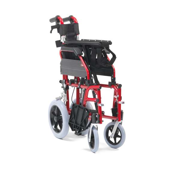 XS Aluminium Transit Wheelchair 20 Inch - Red
