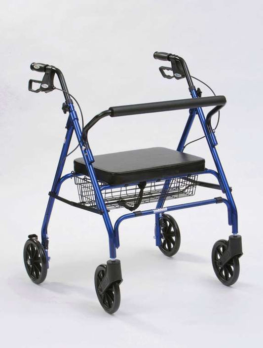 Heavy Duty Steel Rollator - Blue