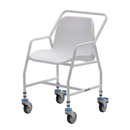 Tilton Mobile Adjustable Height Shower Chair + 4 Brakes