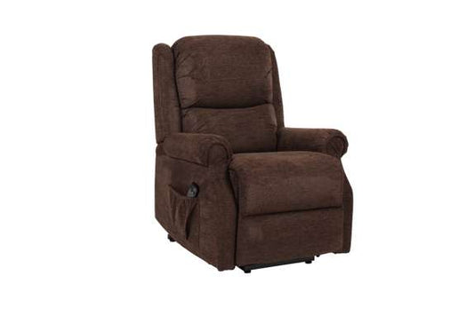 Nashville Single Motor Riser Recliner - Chocolate Brown