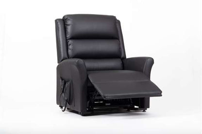Alaska Extra Large AM-PVC Crib 5 Dual Motor Riser Recliner - Black