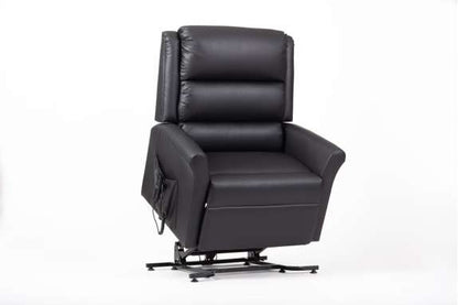 Alaska Extra Large AM-PVC Crib 5 Dual Motor Riser Recliner - Black