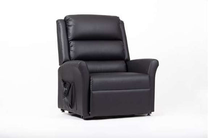 Alaska Extra Large AM-PVC Crib 5 Dual Motor Riser Recliner - Black