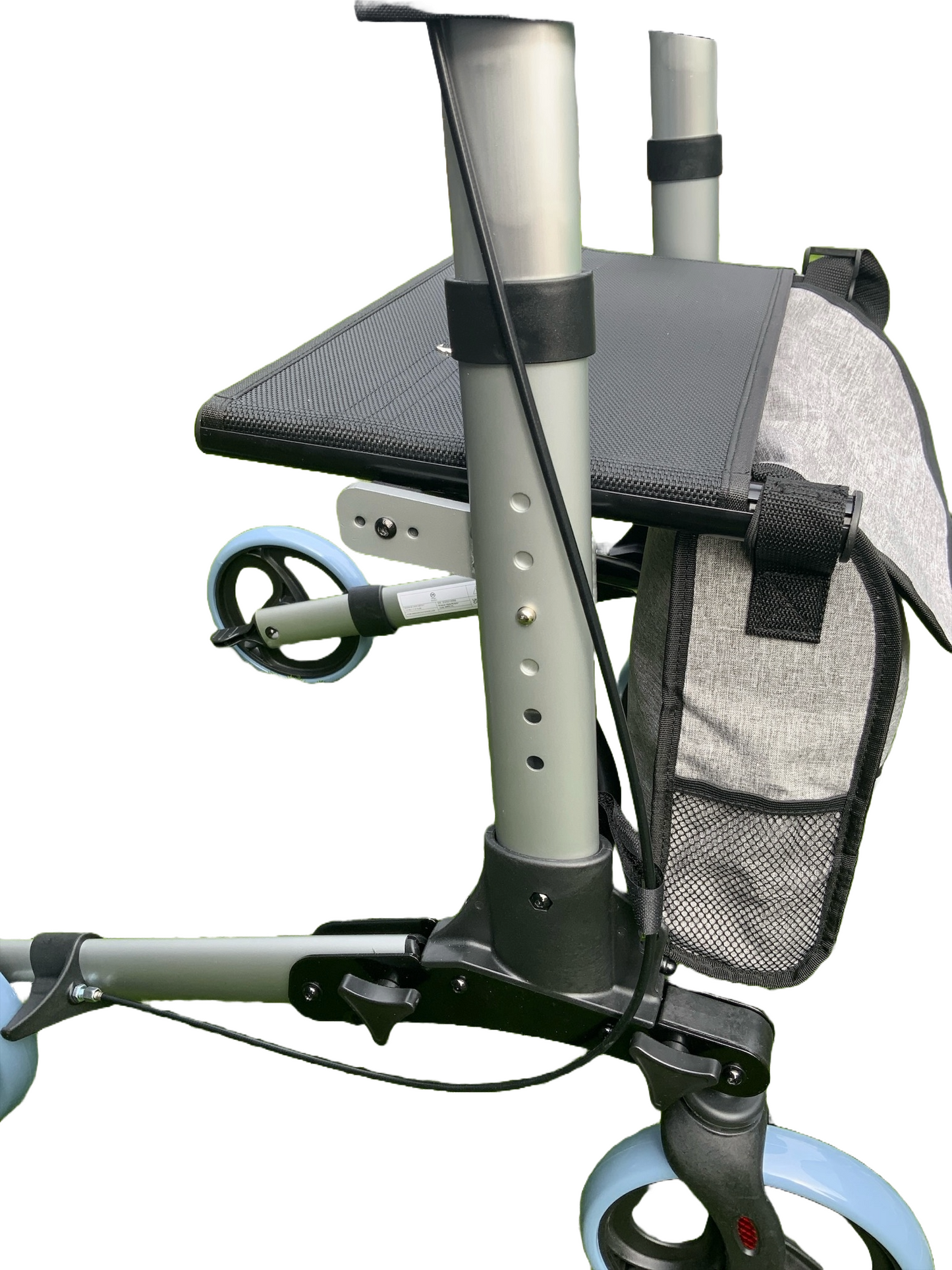 Alpha Double-Fold Rollator in Gunmetal Grey