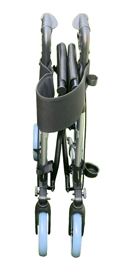 Alpha Double-Fold Rollator in Gunmetal Grey