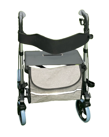 Alpha Double-Fold Rollator in Gunmetal Grey