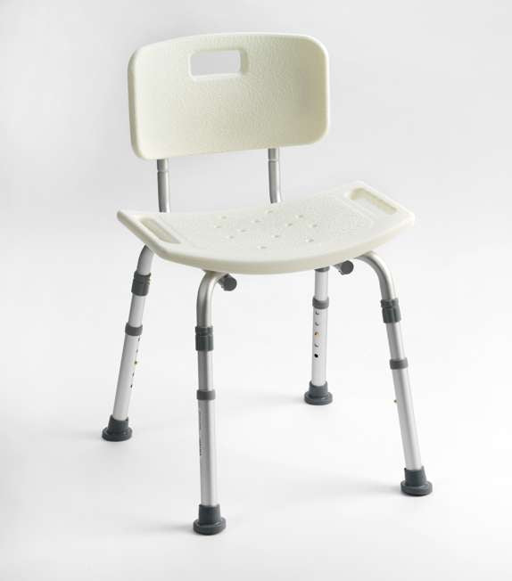 Deluxe Aluminium Adjustable Bath Bench With Back