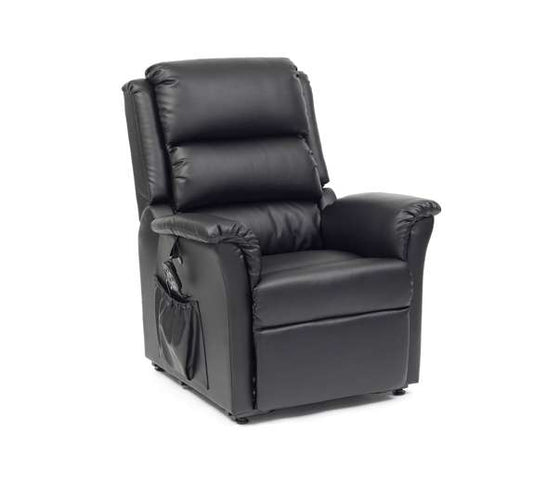 Nevada Dual Motor Rise Recliner PVC Crib 5 - Black