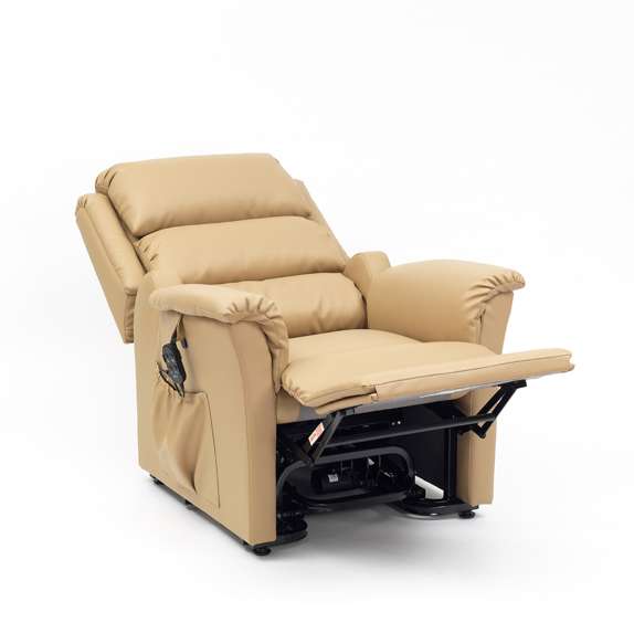 Nevada Dual Motor Rise Recliner PVC Crib 5 - Cobblestone