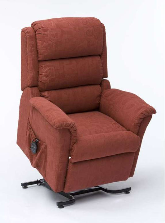 Nevada Dual Motor Rise Recliner Fabric - Terracotta