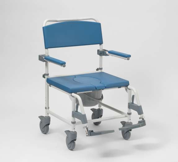 Aston Aluminium Shower Chair / Commode Transit Bariatric