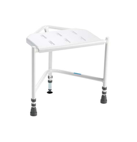 Bringhurst Corner Shower Stool with Tilting Rear Foot