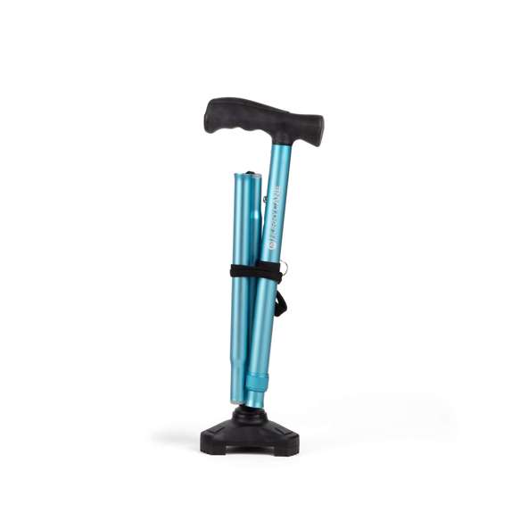 HurryCane Comfort Edition Folding Cane - Pastel Blue
