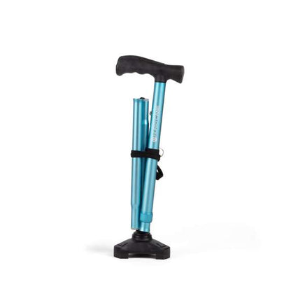 HurryCane Comfort Edition Folding Cane - Pastel Blue