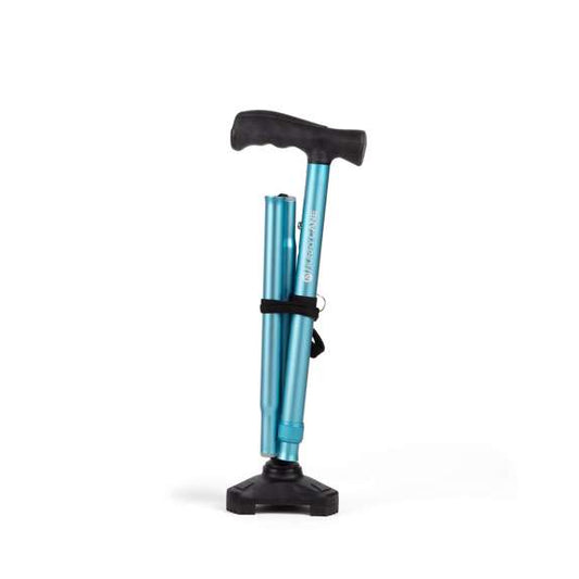 HurryCane Comfort Edition Folding Cane - Pastel Blue