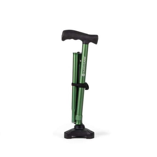 HurryCane Comfort Edition Folding Cane - Pastel Green