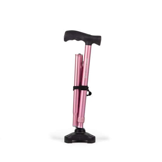 HurryCane Comfort Edition Folding Cane - Pastel Pink