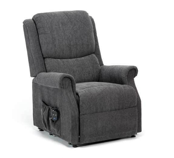 Indiana Petite Riser Recliner - Charcoal
