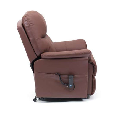 Lars Dual Motor Riser Recliner - Burgundy