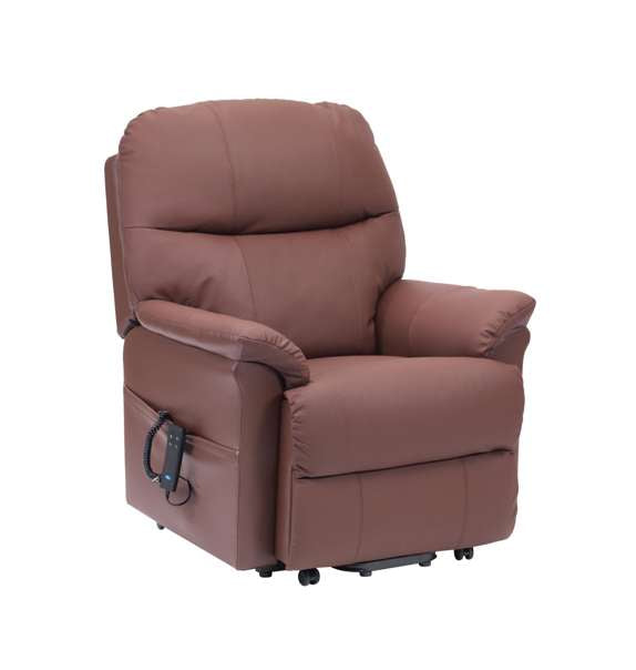 Lars Dual Motor Riser Recliner - Burgundy