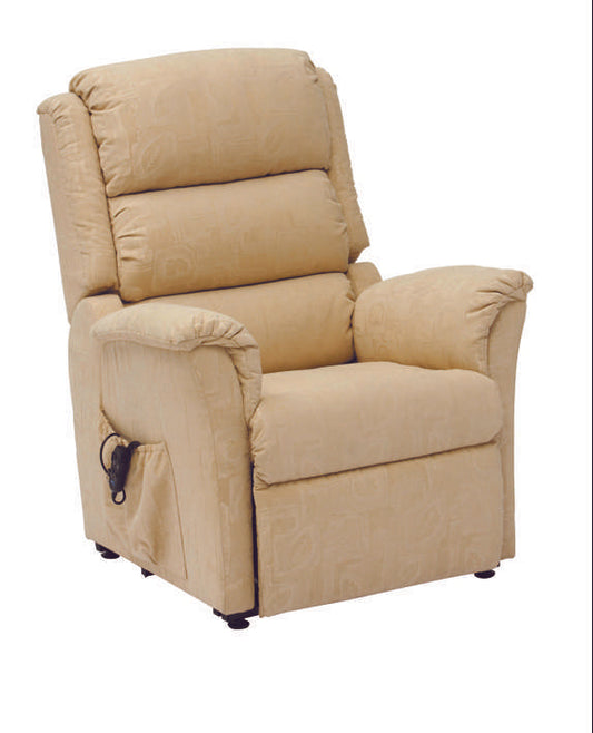 Nevada Dual Motor Rise Recliner Fabric - Beige