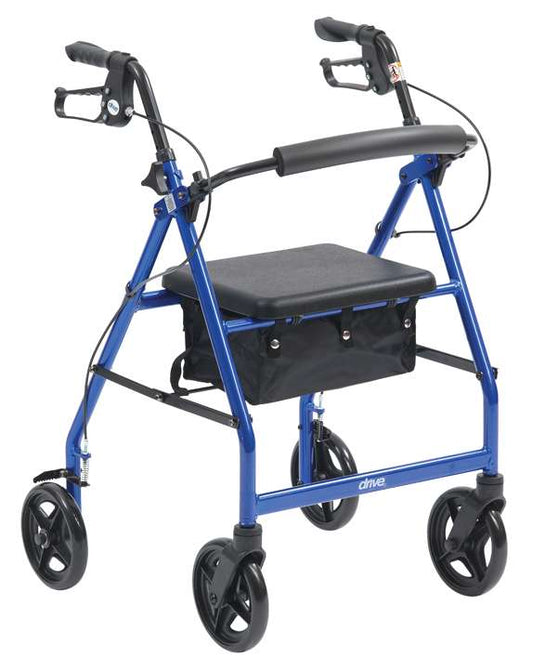 Aluminium Lightweight Rollator Outdoor - Blue