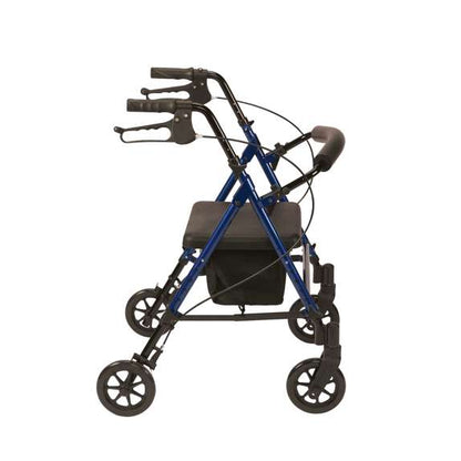 Adjustable Seat Height Rollator - Blue