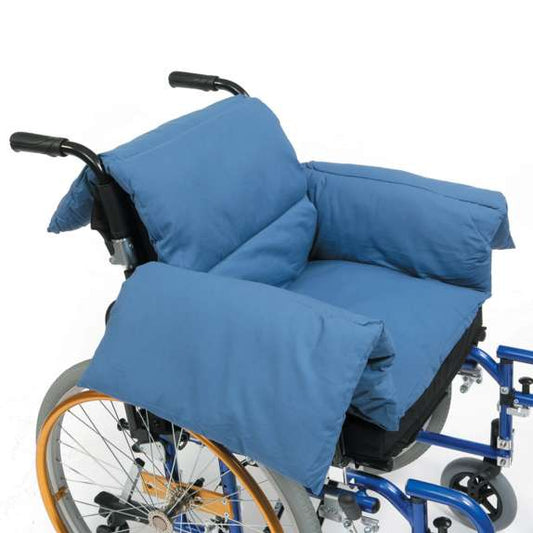 Pillow Back Cushion T Shaped - Blue