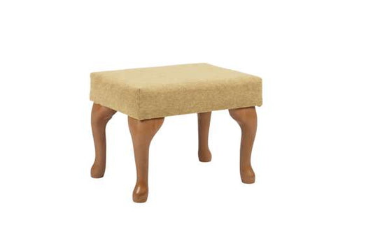 Queen Anne Fireside Footstool - Ochre