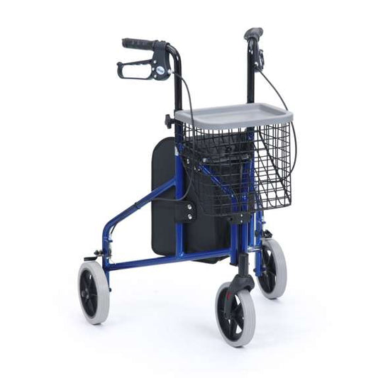 Tri-Walker Ultra Lightweight with Bag, Basket & Tray - Blue
