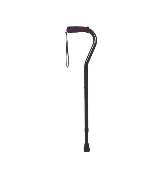 Offset Handle Cane Foam Grip - Black